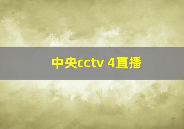 中央cctv 4直播